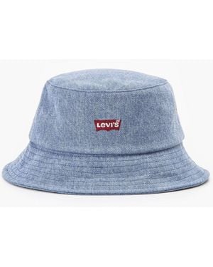 Levi's Levi's Light Wash Batwing Bucket Hat - Blue