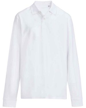 Sol's Adult Pique Long-Sleeved Polo Shirt - White