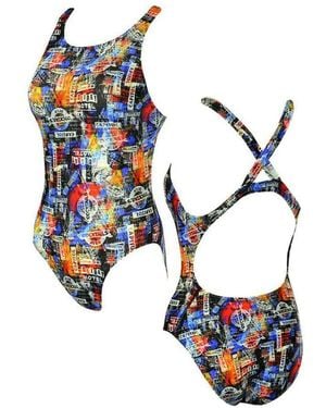 Maru Capital Pacer Back Swimsuit - Blue