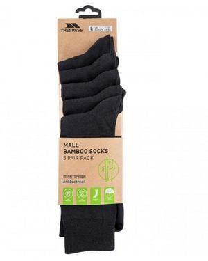 Trespass Daily Walking Socks (Pack Of 5) - Black
