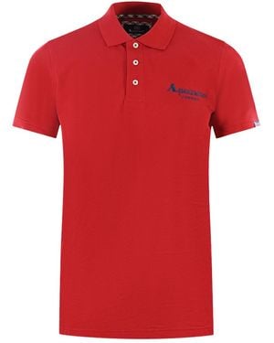 Aquascutum London Classic Polo Shirt Cotton - Red
