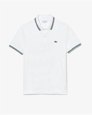 Lacoste Tipped Polo Shirt - White