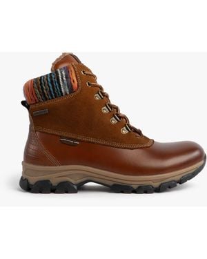 Josef Seibel Wynter 02 Waterproof Lace Up Boots Brandy - Brown