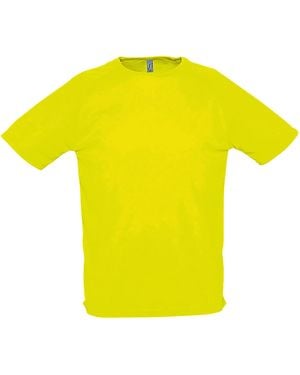 Sol's Sporty Short Sleeve Performance T-Shirt (Neon) - Yellow