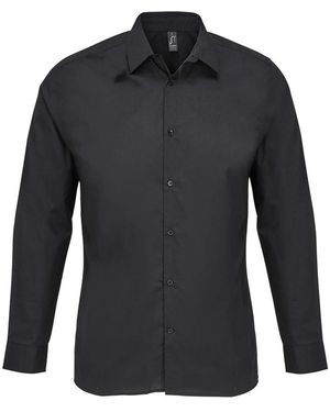 Sol's Adult Bailey Poplin Long-Sleeved Shirt - Blue