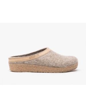 Haflinger Torben Slippers Peat - White