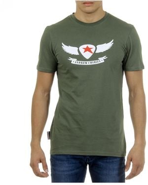 Andrew Charles by Andy Hilfiger T-Shirt Short Sleeves Round Neck Keita - Green