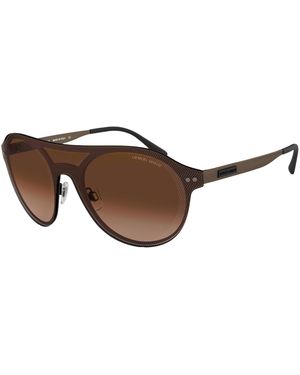 Giorgio Armani Sunglasses 58/21/145 Mm Metal - Brown