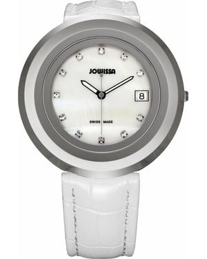 JOWISSA Cyclon 'Smother Of Pearl Watch - Grey