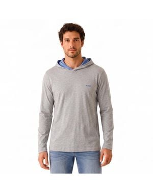 BOSS Lightweight Cotton Hoodie 50515306 - Grey
