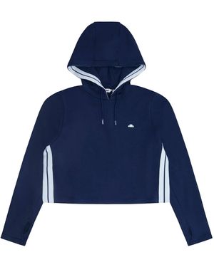 Ellesse Ladies Neise Cropped Hoodie - Blue