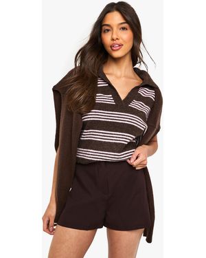 Boohoo Tailored Mini Shorts - Black