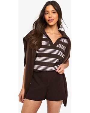 Boohoo Tailored Mini Shorts - Black