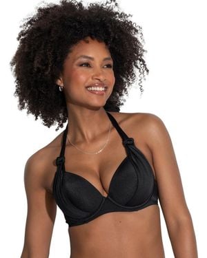 Pour Moi 31541 St Kitts Boost Push Up Bikini Top - Black