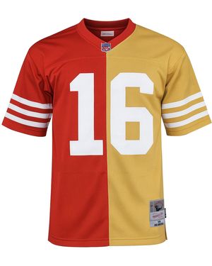 Mitchell & Ness Nfl San Francisco 49Ers 16 Montana Split Legacy Jersey - Orange