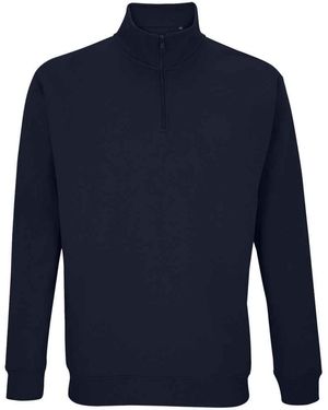 Sol's Adult Conrad Quarter Zip Sweatshirt (French) - Blue