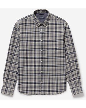 Oliver Sweeney Barnham Long Sleeve Cotton Twill Shirt - Grey