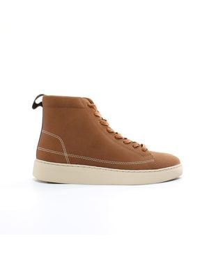 Lyle & Scott Shankly Mid Trainers Nubuck Leather - Brown