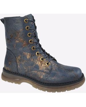 Cipriata Annetta Memory Foam Zip Boot - Blue
