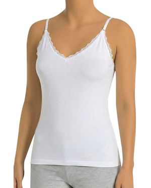 Öts Fitted Tank Top - White