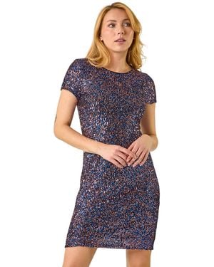 D.u.s.k Multi Sequin Dress - Blue