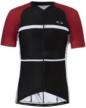 Oakley Short Sleeve Zip Up Cycling T-Shirt 434144 465 - Black