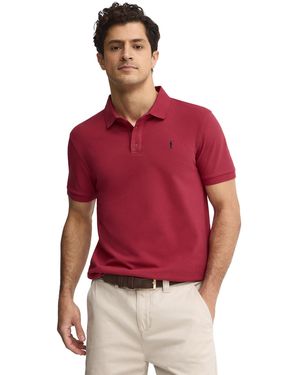 POLO CLUB Slim Fit Polo-Shirt-S-S6 - Red