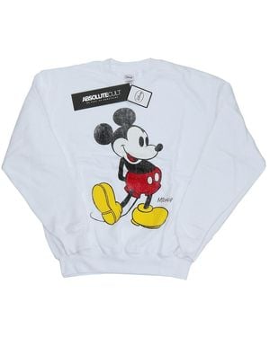 Disney Mickey Mouse Classic Kick Sweatshirt - White
