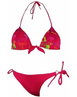 PUMA Style Cats Triangle Tie Up Bikini - Red
