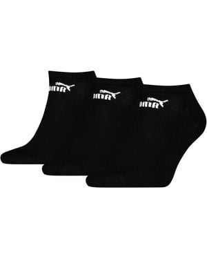 PUMA Adult Logo Trainer Socks (Pack Of 3) - Black