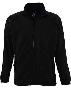 Sol's North Full Zip Outdoor Fleece Jacket - Black