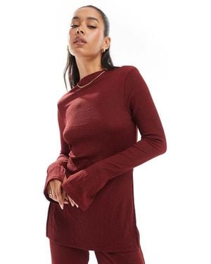 ONLY Side Split Textured Top Co-Ord