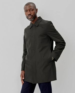 Oliver Sweeney Huntingfield Showerproof Cotton Mac , Size: L - Black