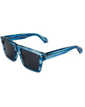 Off-White c/o Virgil Abloh Accessories Off Uv Protection Round Sunglasses - Blue