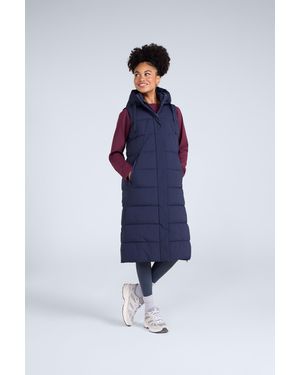 Mountain Warehouse 'Comfort Zone' Longline Gilet Water Resistant Jacket - Blue