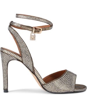 Kurt Geiger Brixton Ankle Strap Sandals - Metallic