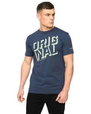 Crosshatch Protrax Cotton T-Shirt - Blue