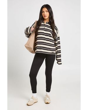Boohoo Maternity 2 Pack Over The Bump Leggings - Black