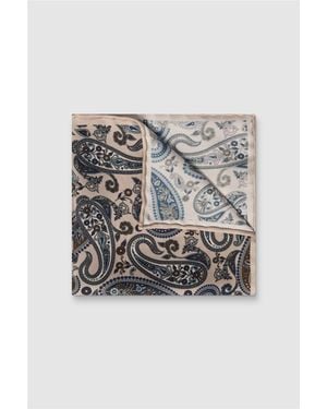 Alexandre Silver Label Pocket Square - Grey