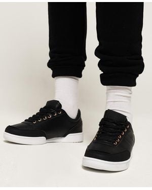 Superdry Premium Court Trainers - Black