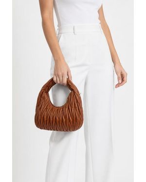SVNX Quilted Hobo Chain Shoulder Bag - White