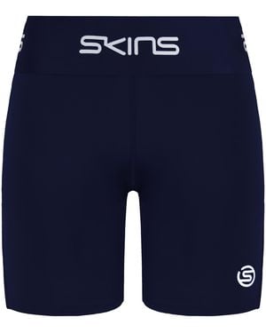 Skins Series-1 Half Tights Shorts - Blue