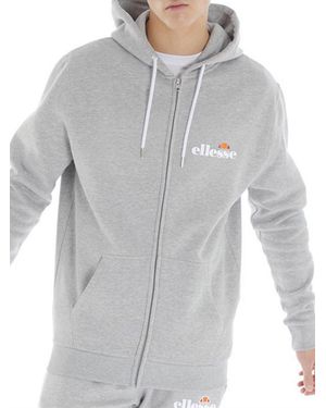 Ellesse Light Marl Klemerio Full Zip Hoodie - Grey