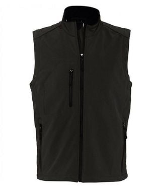 Sol's Rallye Soft Shell Bodywarmer Jacket - Black
