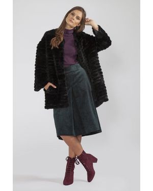 Jayley Luxury Faux Fur Coat - White