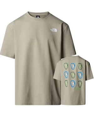 The North Face U Ss Nse Oversized T-Shirt Clay Cotton - Brown