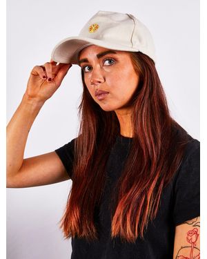 SVNX Cotton Baseball Cap With Lemon Embroidery - Brown