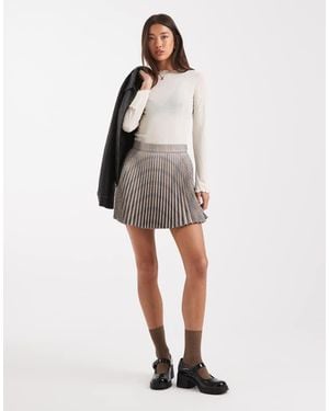ASOS Pleated Mini Skirt - White