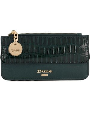 Dune Kalamityo Chain-Detail Croc-Effect Purse - Green