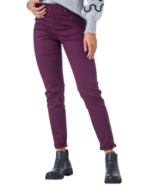 Roman Elastic Waist 31" Denim Stretch Jegging - Purple